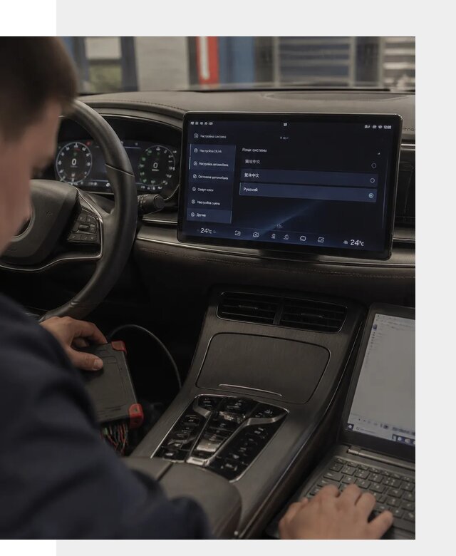 Русификация автомобиля BYD HAN для эксплуатации в Ступине